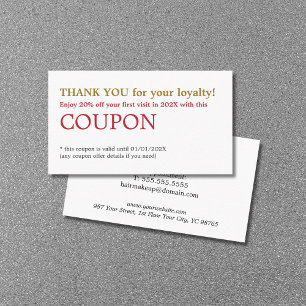 Modern Simple Beauty Salon Danke Coupon