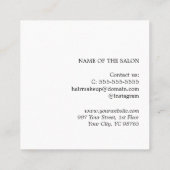 Modern Simple Beauty Salon Danke Coupon (Rückseite)