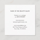 Modern Simple Beauty Salon Rose Discount Coupon (Rückseite)