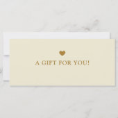 Modern Simple Beige Business Logo Gift Certificate (Rückseite)