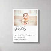 Modern Simple Best Oma jemals Best Beauty Gift Leinwanddruck (Vorderseite)