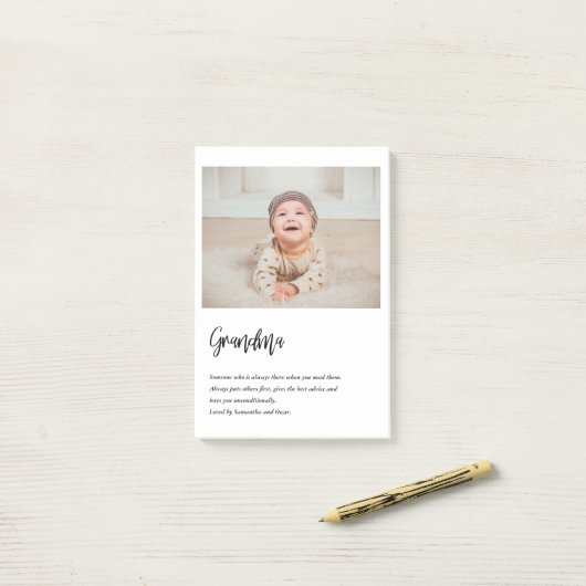 Modern Simple Best Oma jemals Best Beauty Gift Post-it Klebezettel (Auf Schreibtisch)