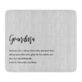 Modern Simple Best Oma jemals Best Beauty Gift Schneidebrett (Vorderseite)