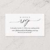 Modern Simple Black Calligraphy, Online-UAWG Begleitkarte (Vorderseite)