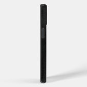 Modern Simple Black Minimalistisch Textured Monogr Case-Mate iPhone Hülle (Rückseite / Rechts)