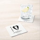 Modern Simple Black White Tuxedo 50th Birthday  Rechteckiger Pappuntersetzer (Vor Ort)