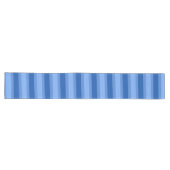 Modern Simple Blue Navy Two Tone Strip Name Großer Tischläufer (Horizontal)