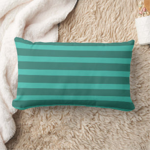 Modern Simple Blue Navy Two Tone Strip Name Lendenkissen