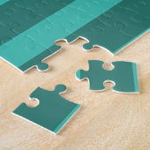 Modern Simple Blue Navy Two Tone Strip Name Puzzle (Seite)