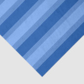 Modern Simple Blue Navy Two Tone Strip Name Seidenpapier (Detail)