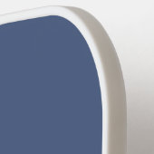 Modern Simple Blue Script Individuelle Name Pickleball Schläger (Linke Seite)