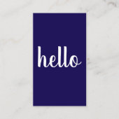 Modern Simple Blue White QR Code Consultant  Visitenkarte (Vorderseite)