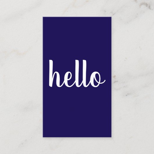 Modern Simple Blue White QR Code Consultant  Visitenkarte (Vorderseite)