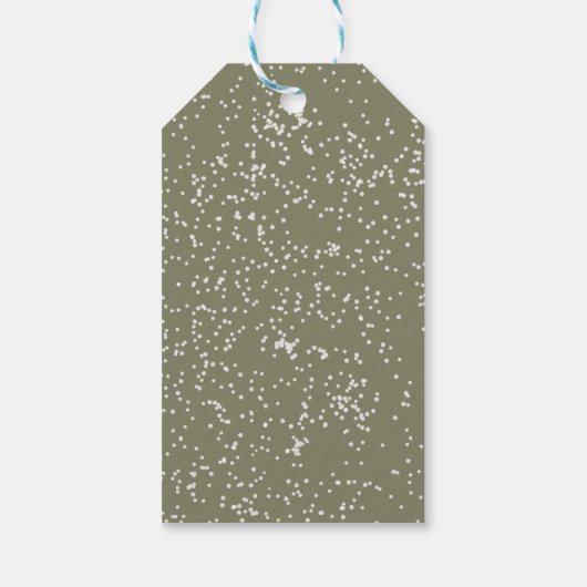 Modern Simple Boho Christmas Tree Geschenkanhänger (Rückseite)