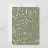 Modern Simple Boho Christmas Tree Party Einladung (Rückseite)