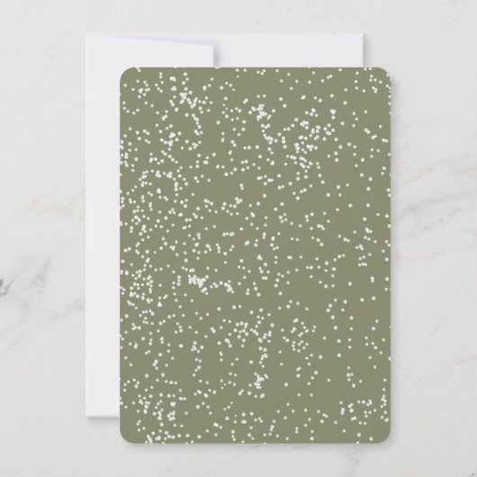 Modern Simple Boho Christmas Tree Party Einladung (Rückseite)