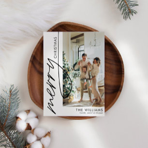 Modern Simple Boho Foto Weihnachten