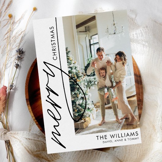 Modern Simple Boho Foto Weihnachten