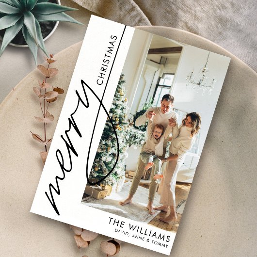 Modern Simple Boho Foto Weihnachten