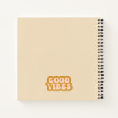 Modern Simple Boho Sun Minimalistisch Notizblock (Rückseite)