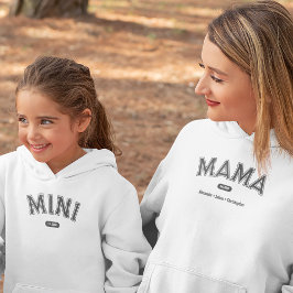 Modern Simple Bold Typografy Mama Hoodie