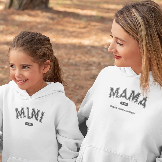 Modern Simple Bold Typografy Mama Hoodie