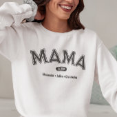 Modern Simple Bold Typografy Mama Sweatshirt