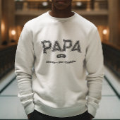 Modern Simple Bold Typografy Papa Sweatshirt