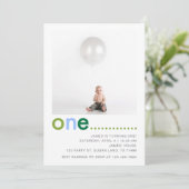 Modern Simple Boys Einladung zum Geburtstag (Stehend Vorderseite)