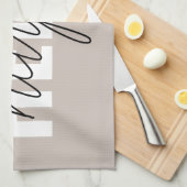 Modern Simple Brown Hallo und Sie nennen Geschirrtuch (Viertel Falte)