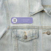 Modern Simple Business Logo Company Employees Namensschild (Beispiel)