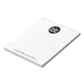 Modern Simple Business Logo Notepad Notizblock (Rotiert)