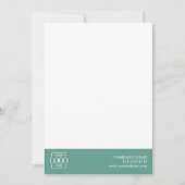 Modern Simple Business Logo Professional Editable Mitteilungskarte (Vorderseite)