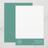 Modern Simple Business Logo Professional Editable Mitteilungskarte (Vorne/Hinten)