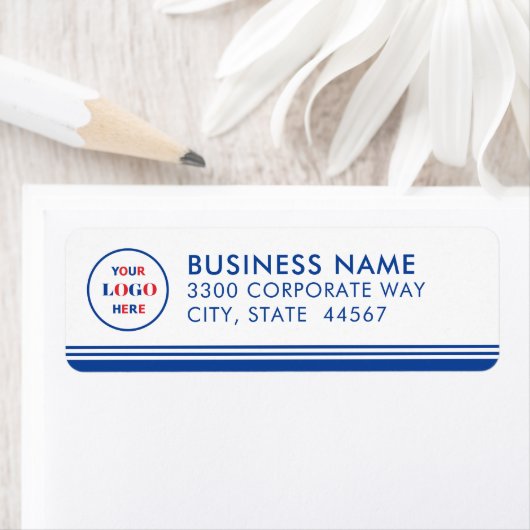 Modern Simple Business Logo-Rücksendeadresse (Insitu)