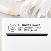 Modern Simple Business Logo-Rücksendeadresse (Insitu)