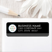Modern Simple Business Logo-Rücksendeadresse (Insitu)