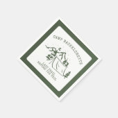 Modern Simple Camping Junggeselinnen-Abschied Addr Serviette (Ecke)