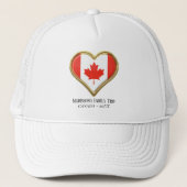 Modern Simple canada Trucker Hat Truckerkappe (Vorderseite)