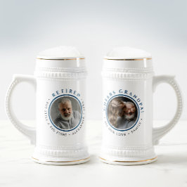 Modern Simple Chefs Grandpa ReReifen Family Foto Bierglas