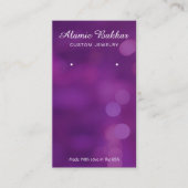 Modern Simple Chic Lila Schmuckverzierung  Visitenkarte (Vorderseite)