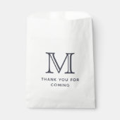 Modern Simple Chic Monogram Vielen Dank für Ihr Ko Geschenktütchen (Vorderseite)