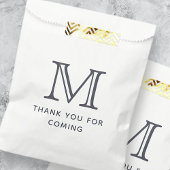 Modern Simple Chic Monogram Vielen Dank für Ihr Ko Geschenktütchen