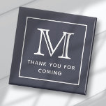 Modern Simple Chic Monogram Vielen Dank für Ihr Ko Magnet<br><div class="desc">Dieses einfache und moderne Design besteht aus Serifen und Sans Serif Typografie. Ideal für Gastgeschenke.</div>