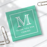 Modern Simple Chic Monogram Vielen Dank für Ihr Ko Magnet<br><div class="desc">Dieses einfache und moderne Design besteht aus Serifen und Sans Serif Typografie. Ideal für Gastgeschenke.</div>