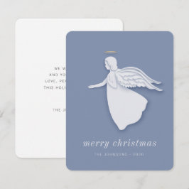 Modern Simple Christmas Angel Feiertagskarte