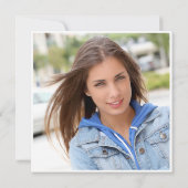 Modern Simple Class of 2025 FOTO Graduation Party Einladung (Rückseite)