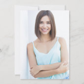 Modern Simple Class of 2025 Foto Graduation Party Einladung (Rückseite)