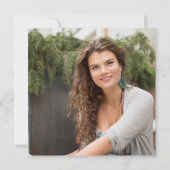 Modern Simple Class of 2025 FOTO Graduation Party Einladung (Rückseite)