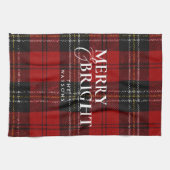 Modern Simple Classic Script Christmas Geschirrtuch (Horizontal)